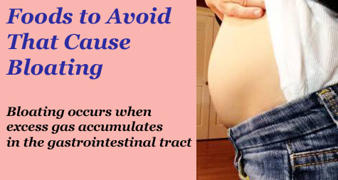 Bloating structuring the belly with full of gas