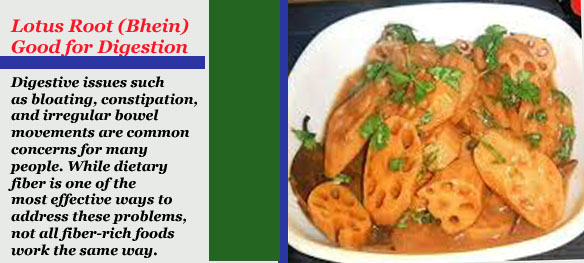 Lotus Root (Bhein) Good for Digestion
